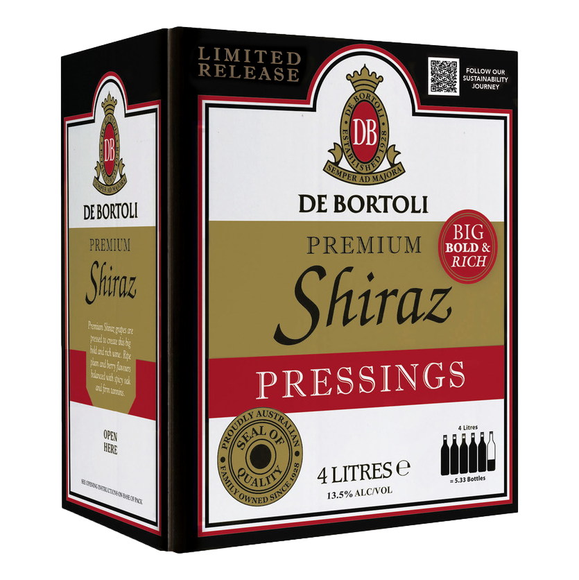 De Bortoli Cask Premium Pressings Shiraz 4L