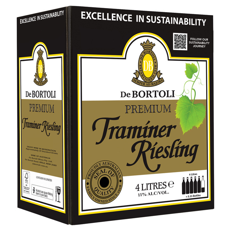 De Bortoli Cask Premium Traminer Riesling 4L
