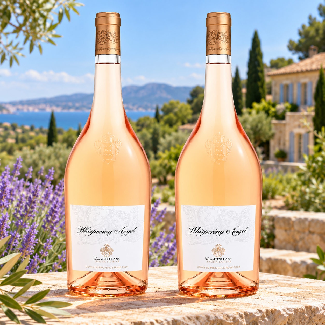 Chateau d'Esclans Whispering Angel Côtes de Provence Rosé BUNDLE