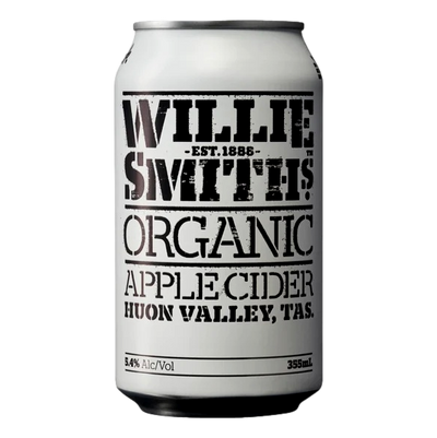 Willie Smith's Organic Apple Cider 355ml Can 4 Pack