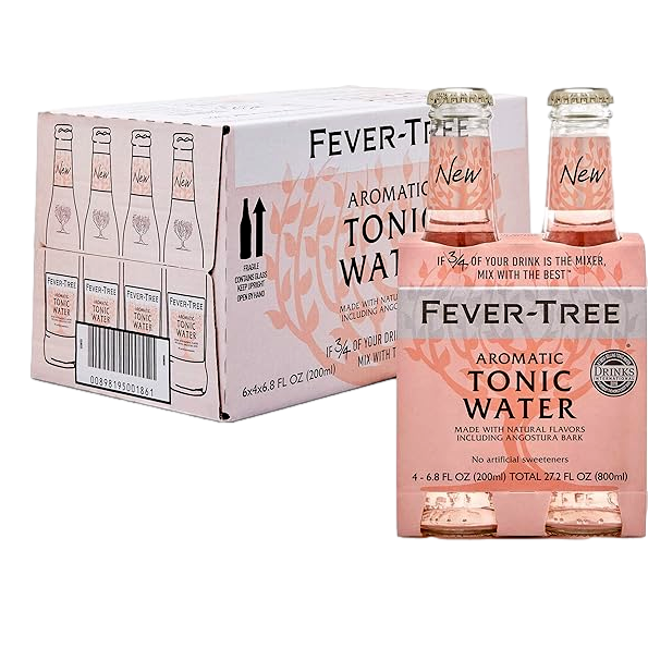 Fever Tree Aromatic Tonic Water 200ml Bottle Case of 24