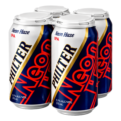 Philter Neon Haze IPA 5.7% 375ml Can 4 Pack