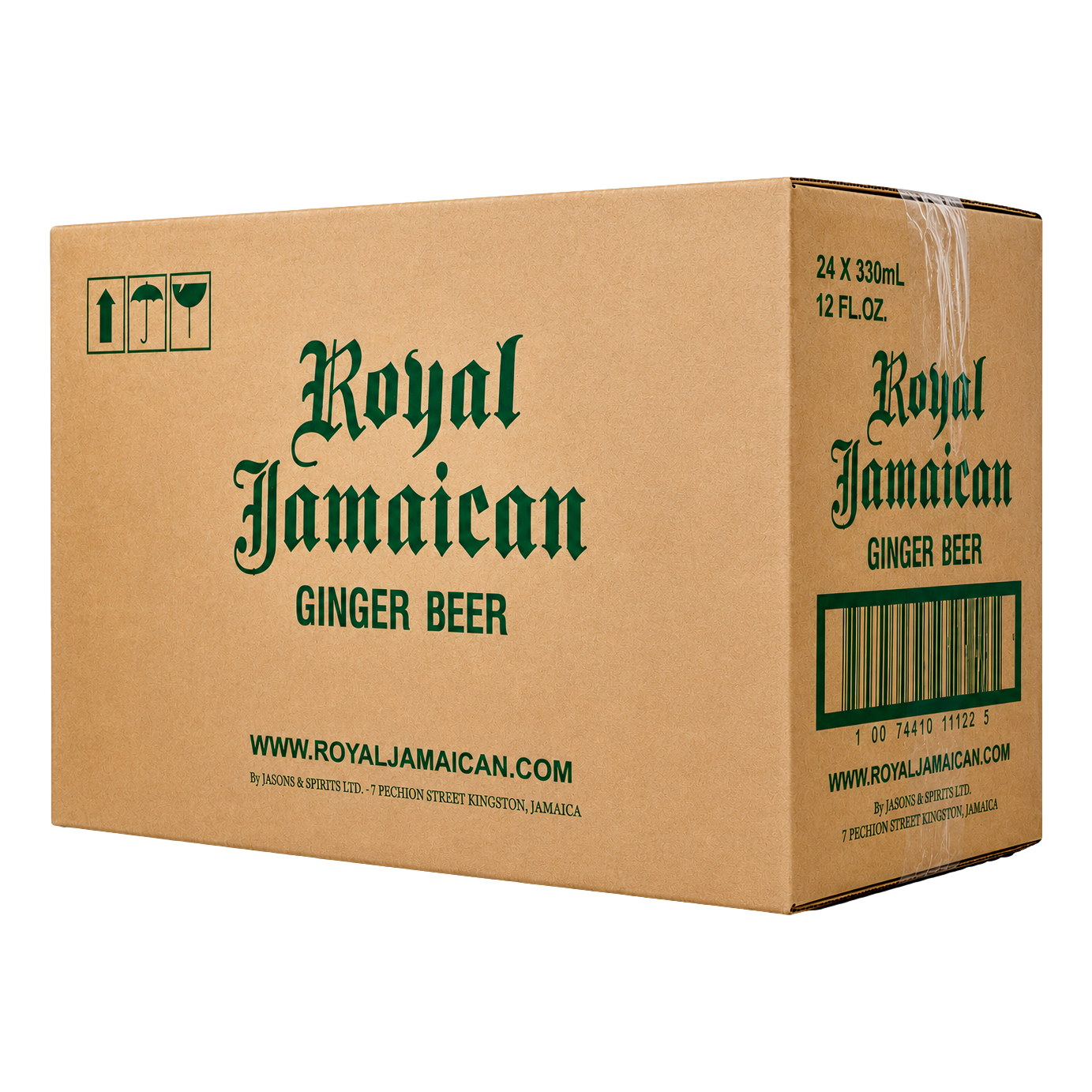 Royal Jamaican Alcoholic Ginger Beer 355ml Bottle Case of 24