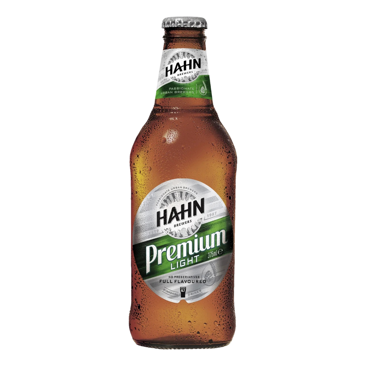 Hahn Premium Light Lager 375ml Bottle 6 Pack