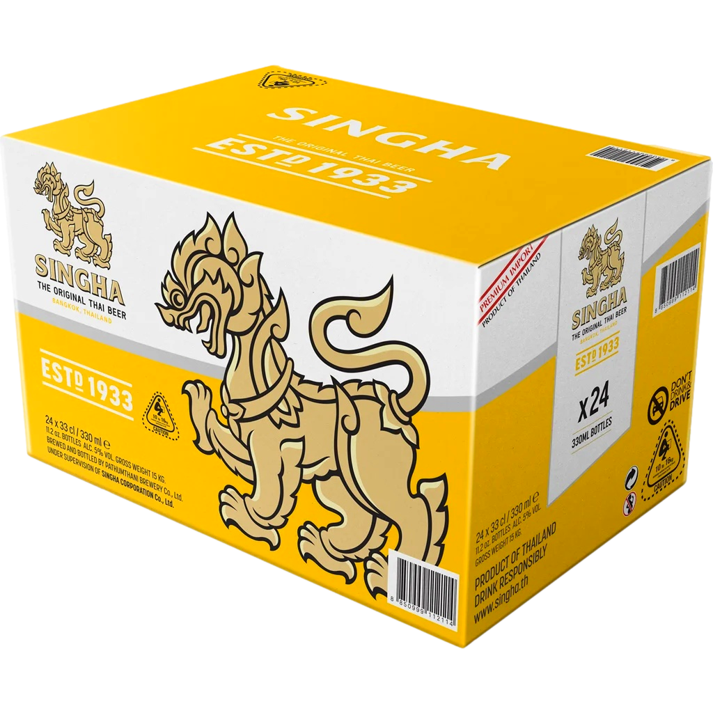 Singha Premium Lager 330ml Bottle Case of 24