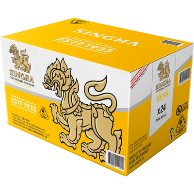 Singha Premium Lager 330ml Bottle Case of 24