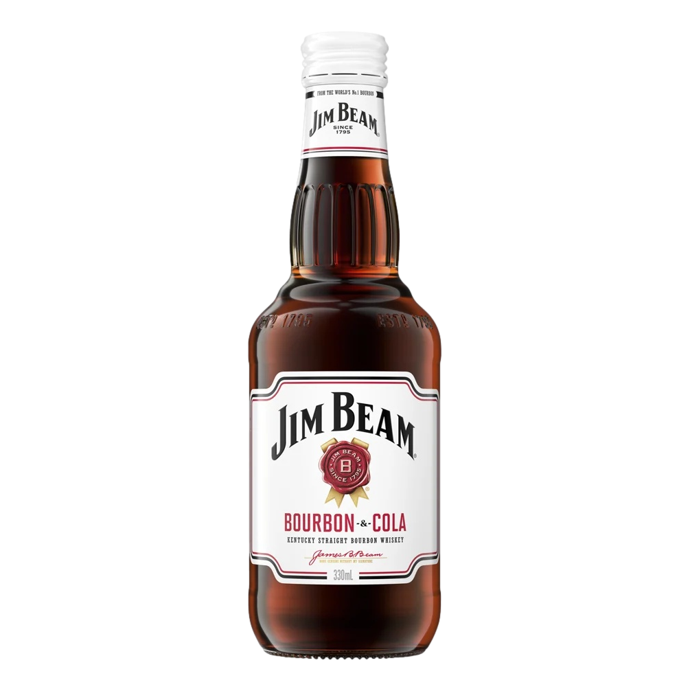 Jim Beam White & Cola 330ml Bottle Single