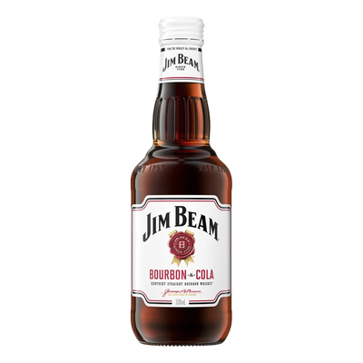 Jim Beam White & Cola 330ml Bottle 4 Pack