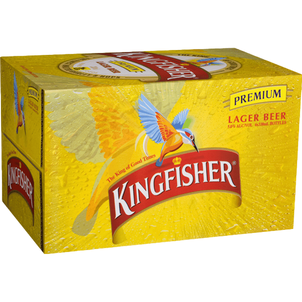 Kingfisher Premium Lager 330ml Bottle Case of 24