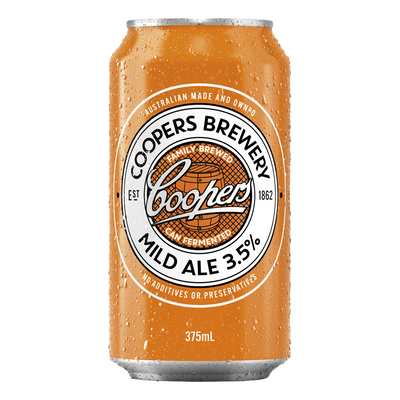 Coopers Mild Ale 3.5% 375ml Can Case of 24