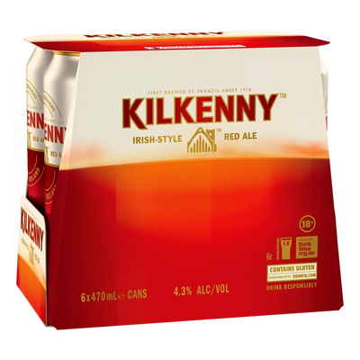 Kilkenny  Original Draught Irish-Style Red Ale 470ml Can 6 Pack