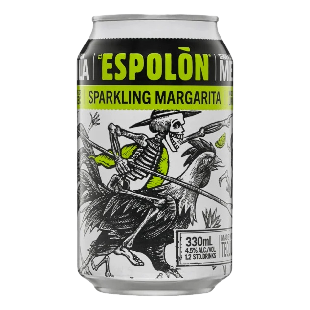 Espolon Tequila Sparkling Margarita 330ml Can Single