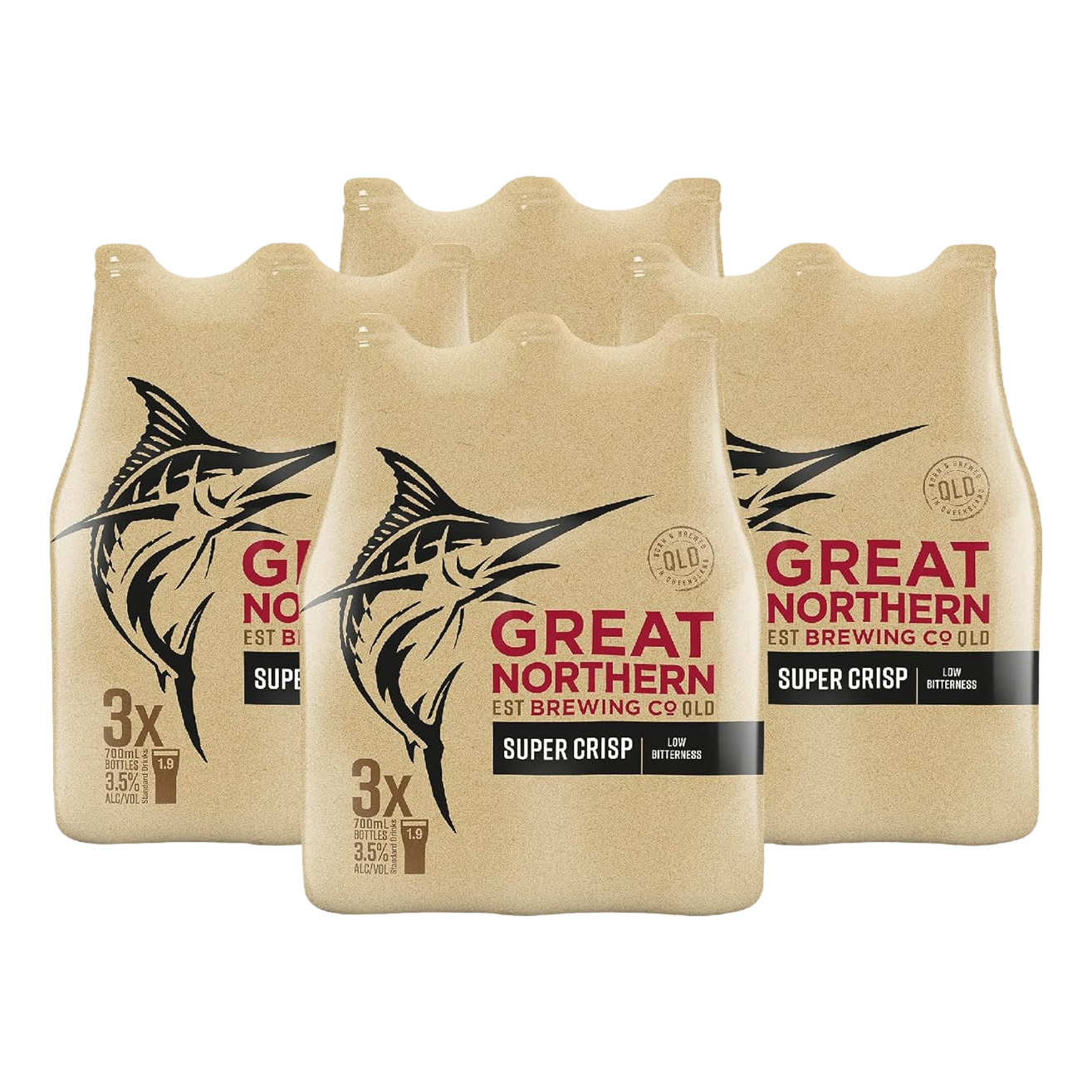 Great Northern Super Crisp Lager 3.5% 700ml Bottle Case of 12