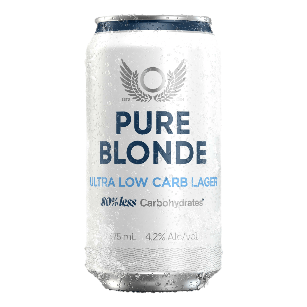 Pure Blonde Ultra Low Carb 80% Lager 375ml Can 6 Pack