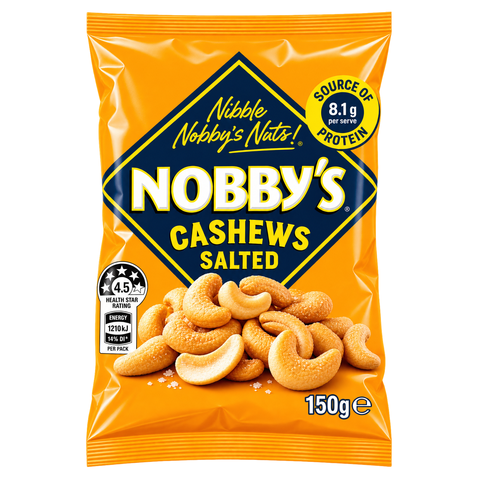 Nobby's Salted Cashews 150g