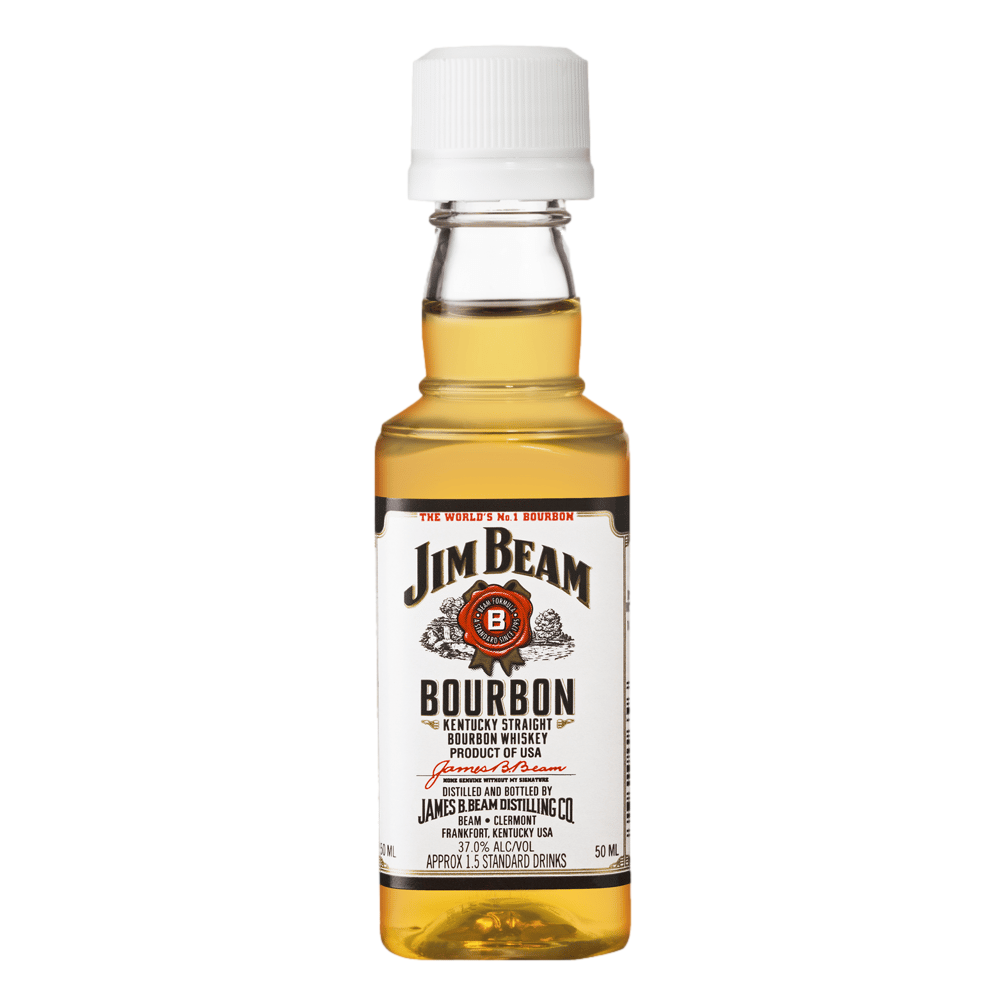 Jim Beam White Label Kentucky Straight Bourbon Whiskey Mini 50ml