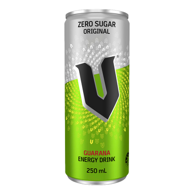 V Energy Drink Sugarfree 250ml Can 4 Pack