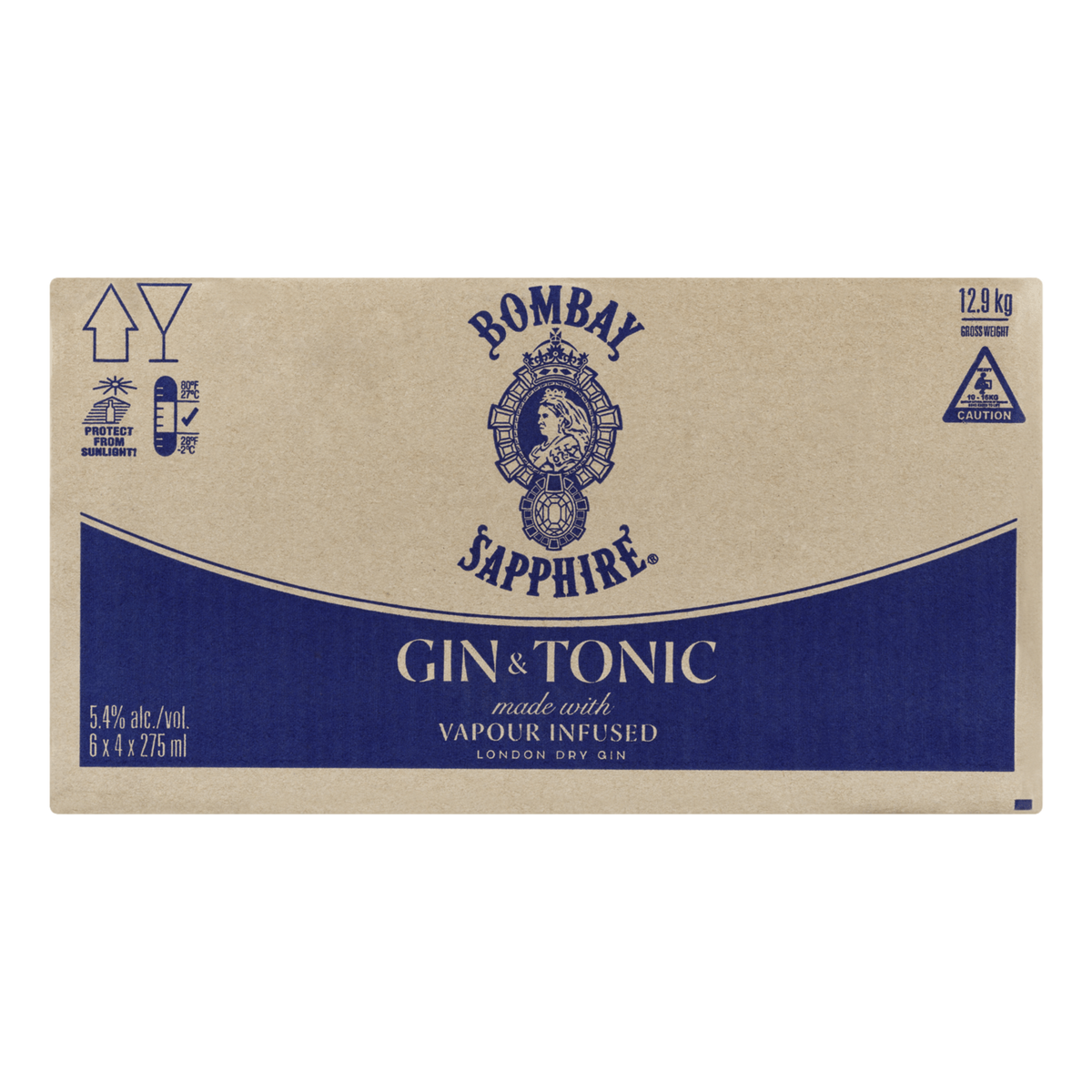 Bombay Sapphire Gin & Tonic 275ml Bottle Case of 24