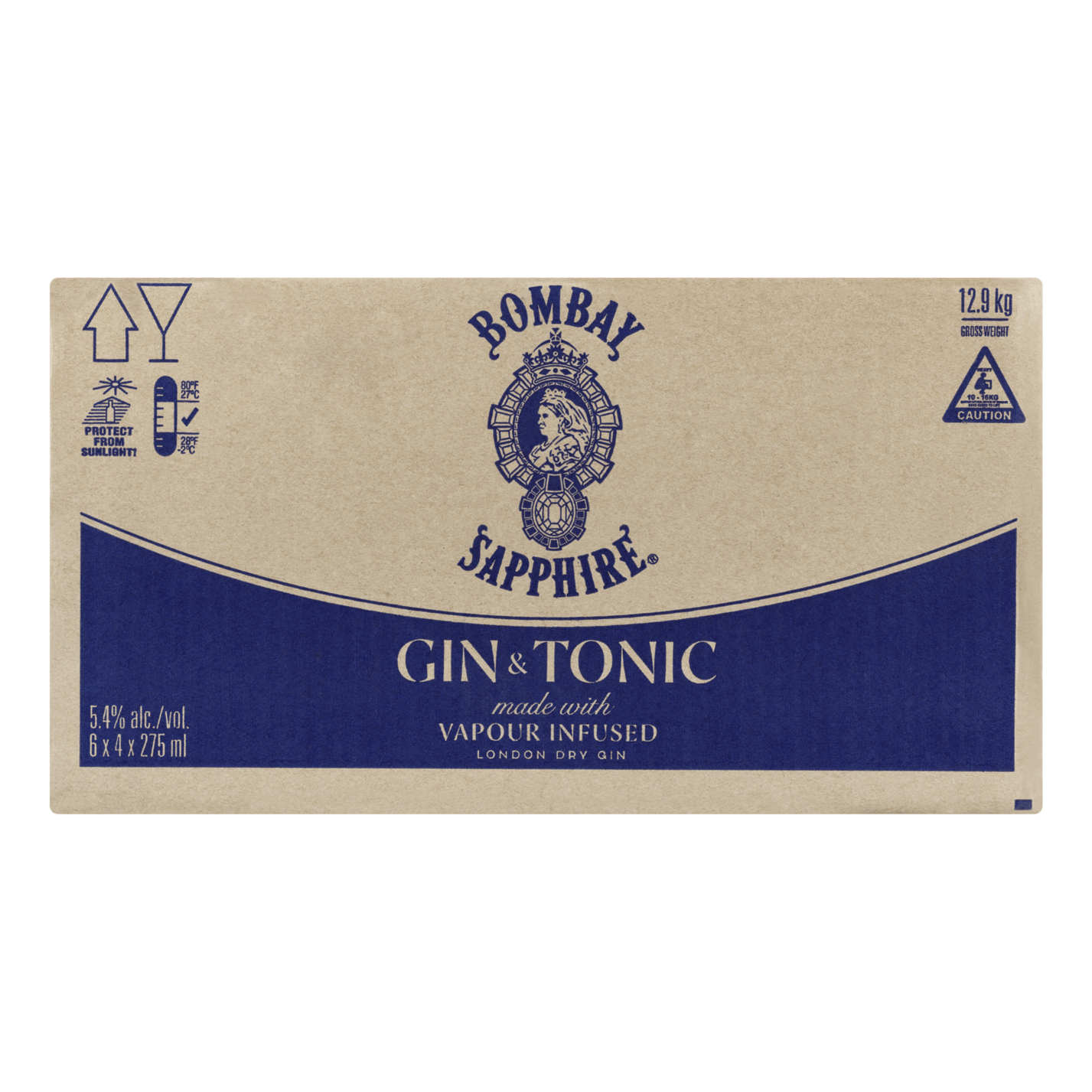 Bombay Sapphire Gin & Tonic 275ml Bottle Case of 24