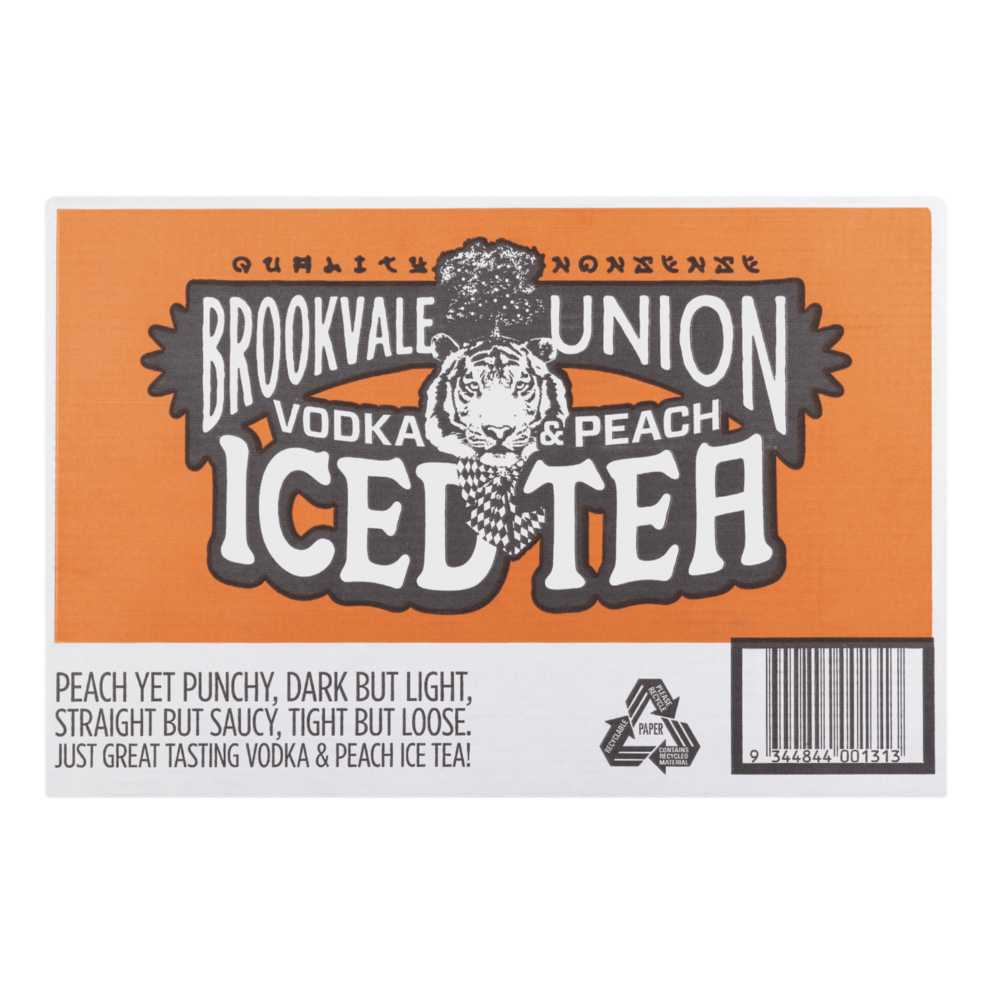 Brookvale Union Vodka & Peach Iced Tea 330ml Can Case of 24