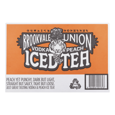 Brookvale Union Vodka & Peach Iced Tea 330ml Can Case of 24