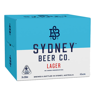 Sydney Beer Co. Lager 330ml Bottle Case of 24