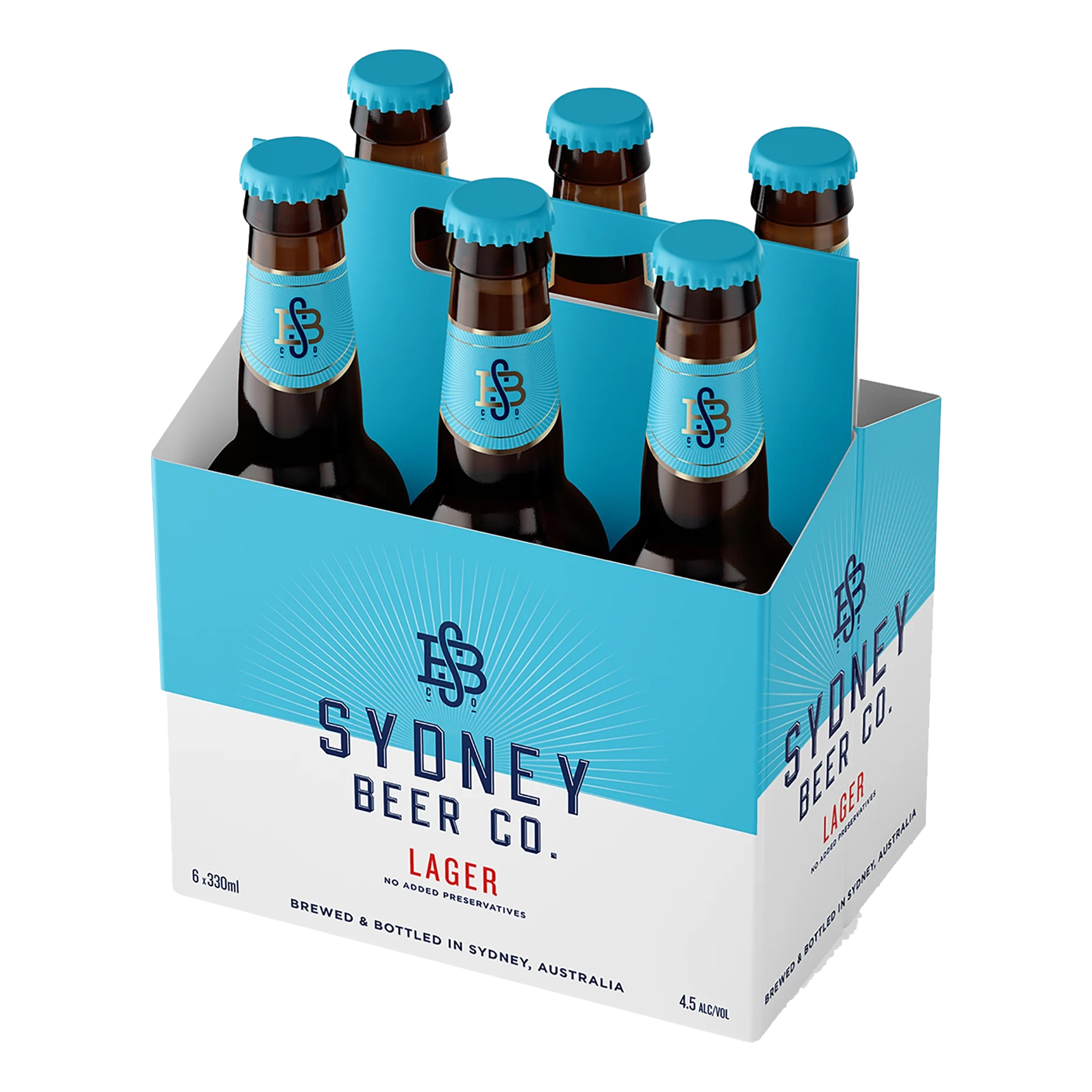 Sydney Beer Co. Lager 330ml Bottle 6 Pack