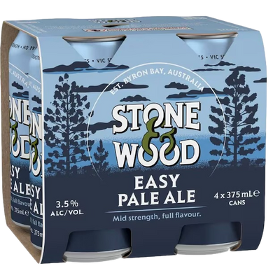 Stone & Wood Easy Pale Ale 3.5% 375ml Can 4 Pack
