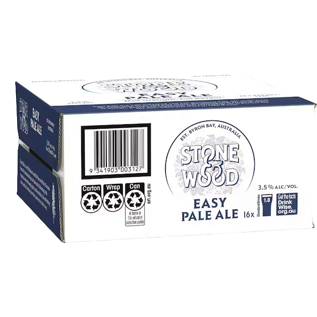 Stone & Wood Easy Pale Ale 3.5% 375ml Can Case of 16