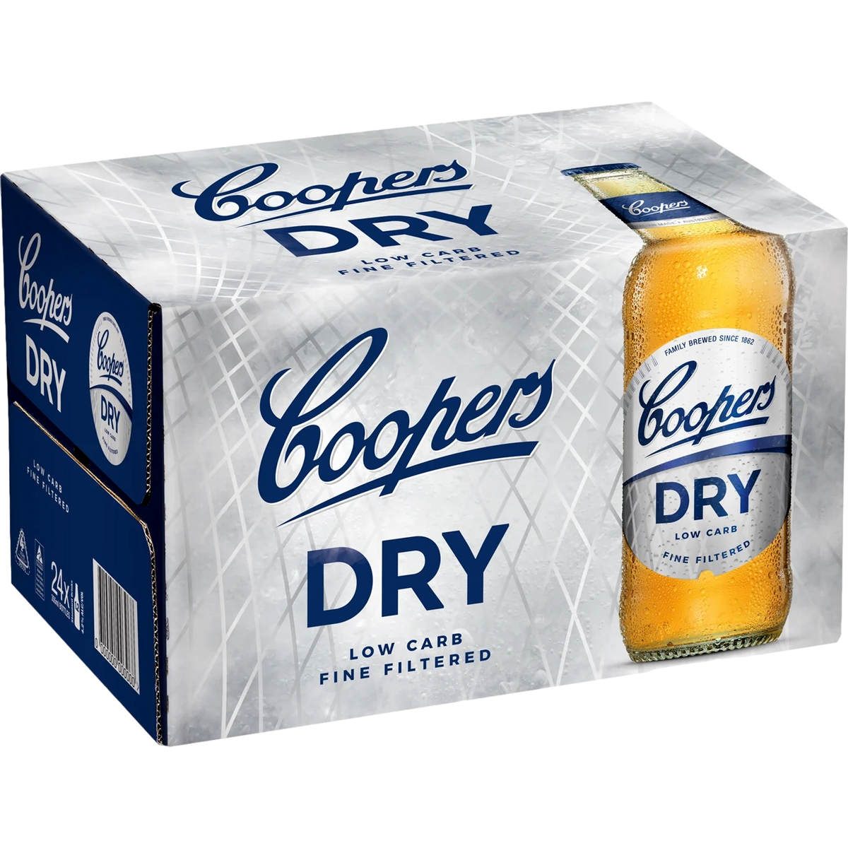 Coopers Dry Low Carb Mid-Strength Lager 3.5% 355ml Bottle Case of 24