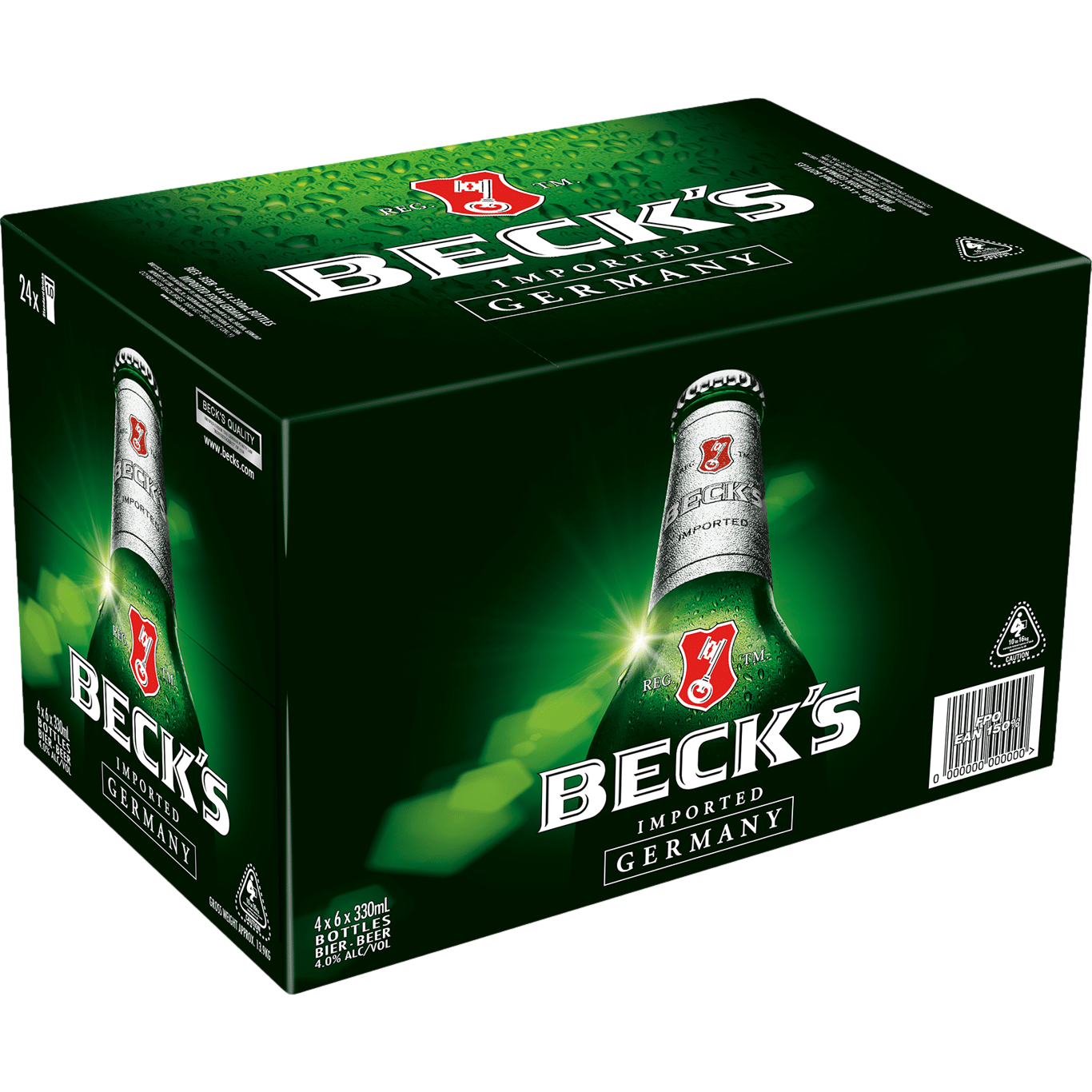 Beck's Pilsner 330ml Bottle Case of 24