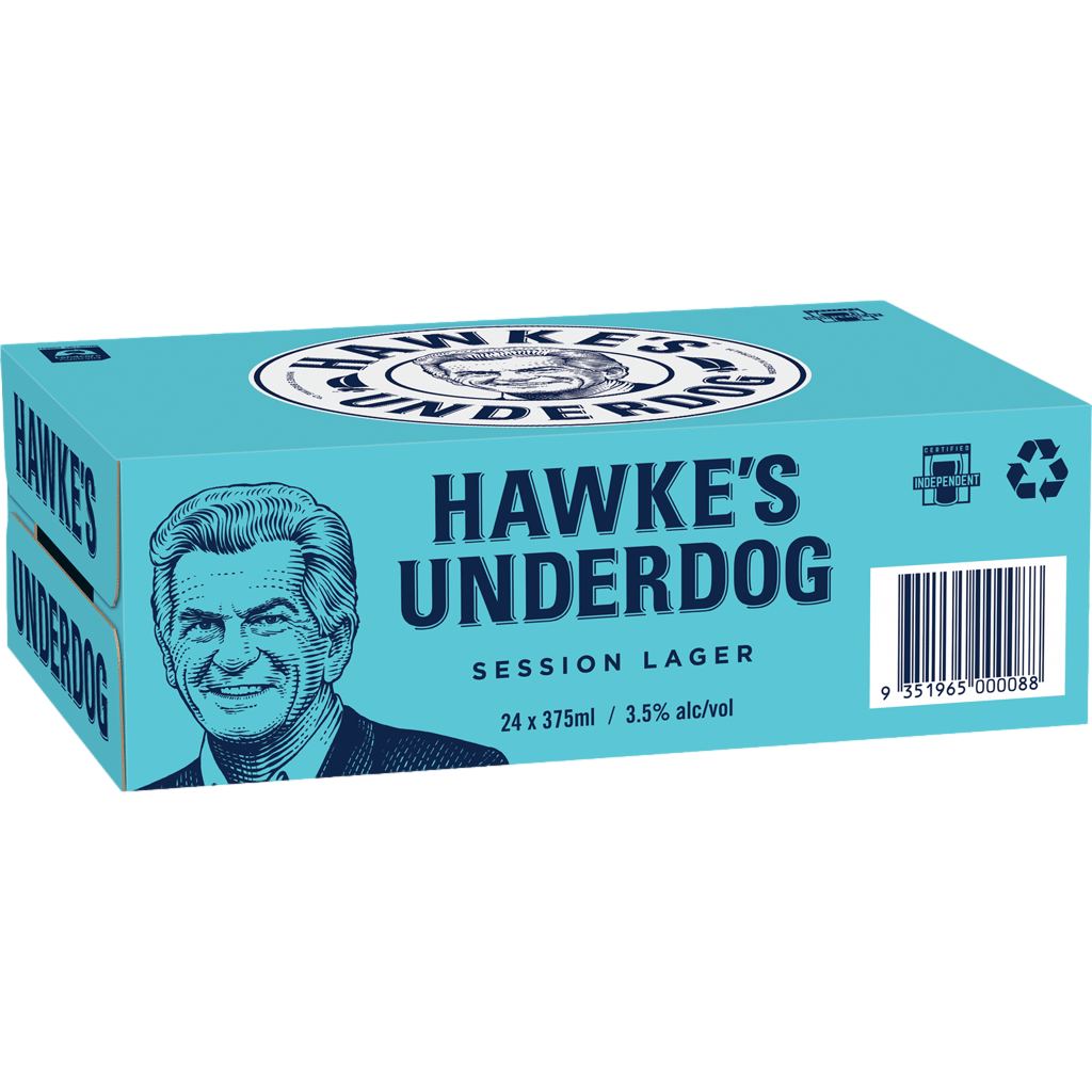 Hawke's Underdog Session Lager 375ml Can Case of 24