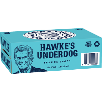 Hawke's Underdog Session Lager 375ml Can Case of 24
