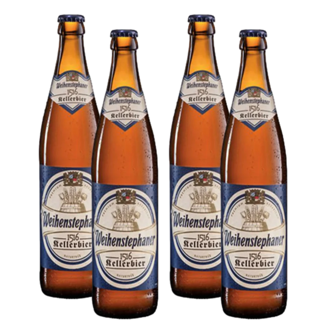 Weihenstephaner 1516 Kellerbier 500ml Bottle 4 Pack