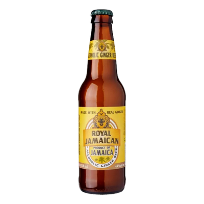 Royal Jamaican Alcoholic Ginger Beer 355ml Bottle Case of 24
