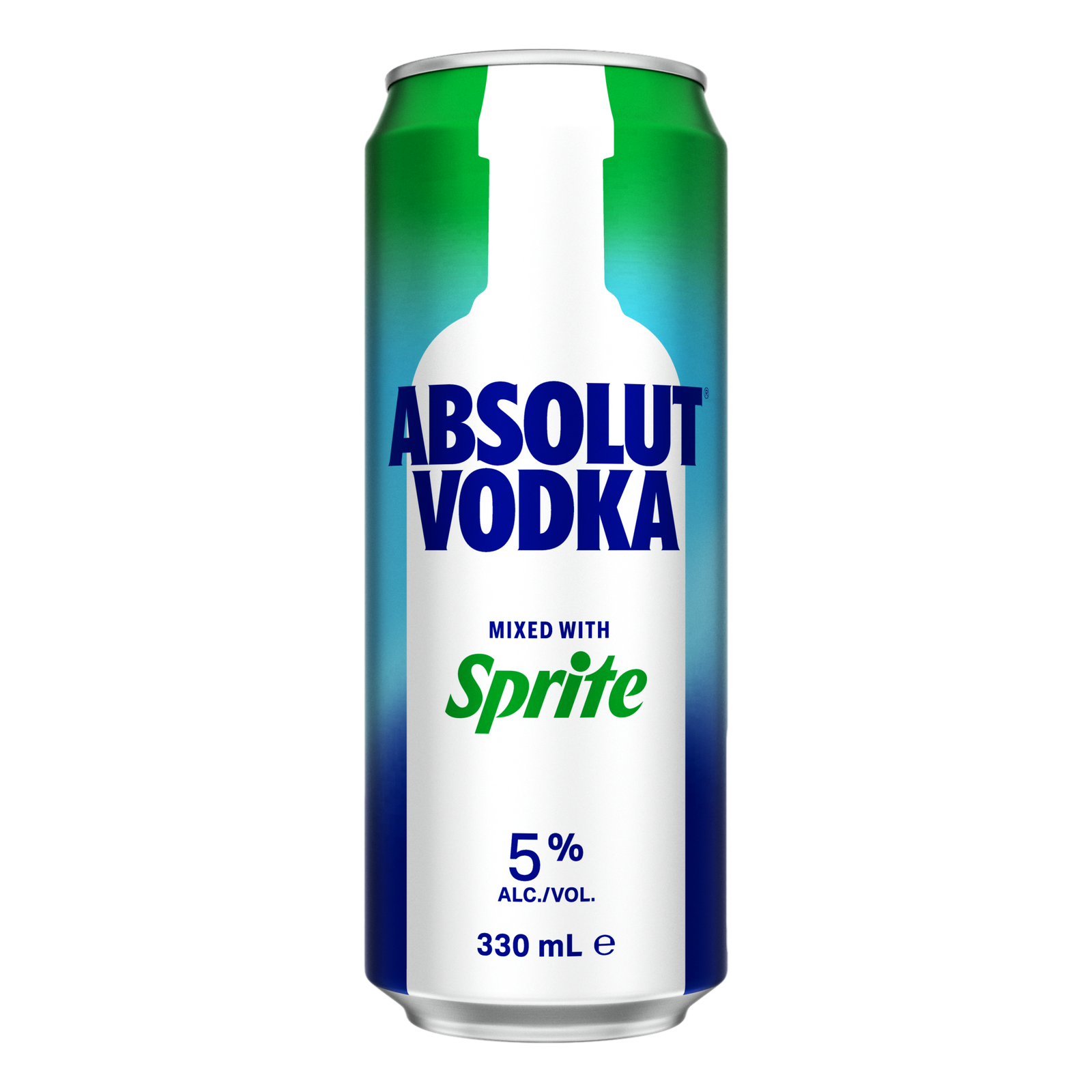 Absolut Vodka & Sprite Lemonade Premix 330ml Can Single
