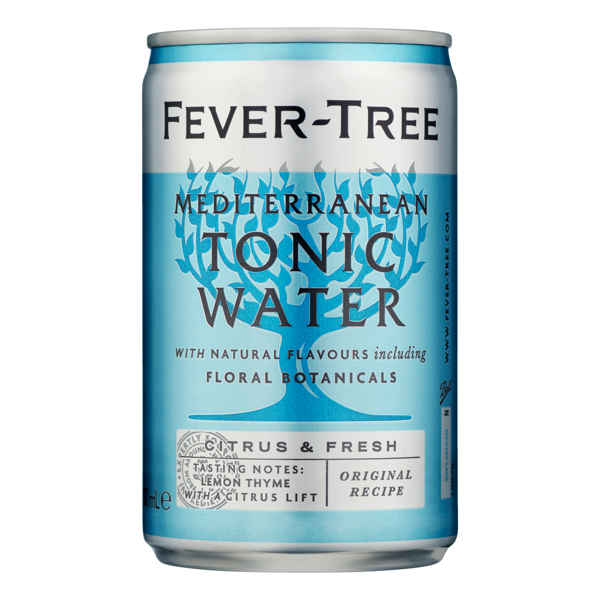 Fever Tree Mediterranean Tonic Water 150ml Can 8 Pack