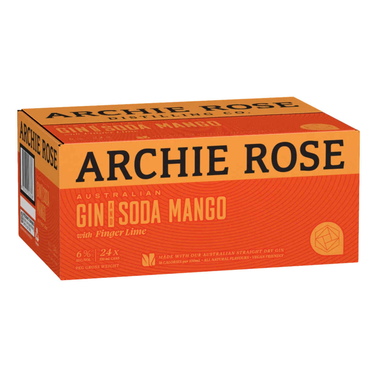 Archie Rose Gin & Mango & Native Finger Lime Soda 330ml Can Case of 24