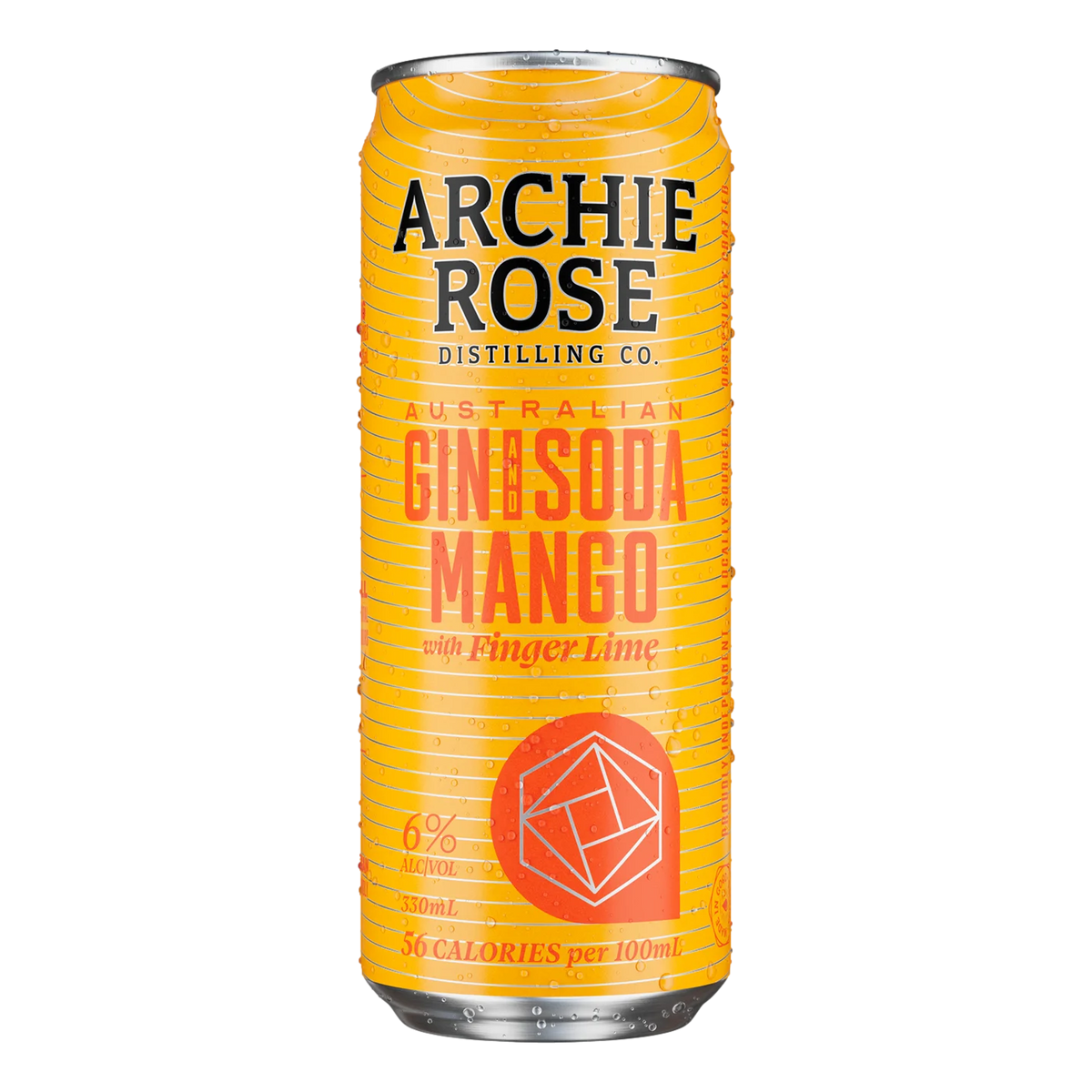 Archie Rose Gin & Mango & Native Finger Lime Soda 330ml Can Single