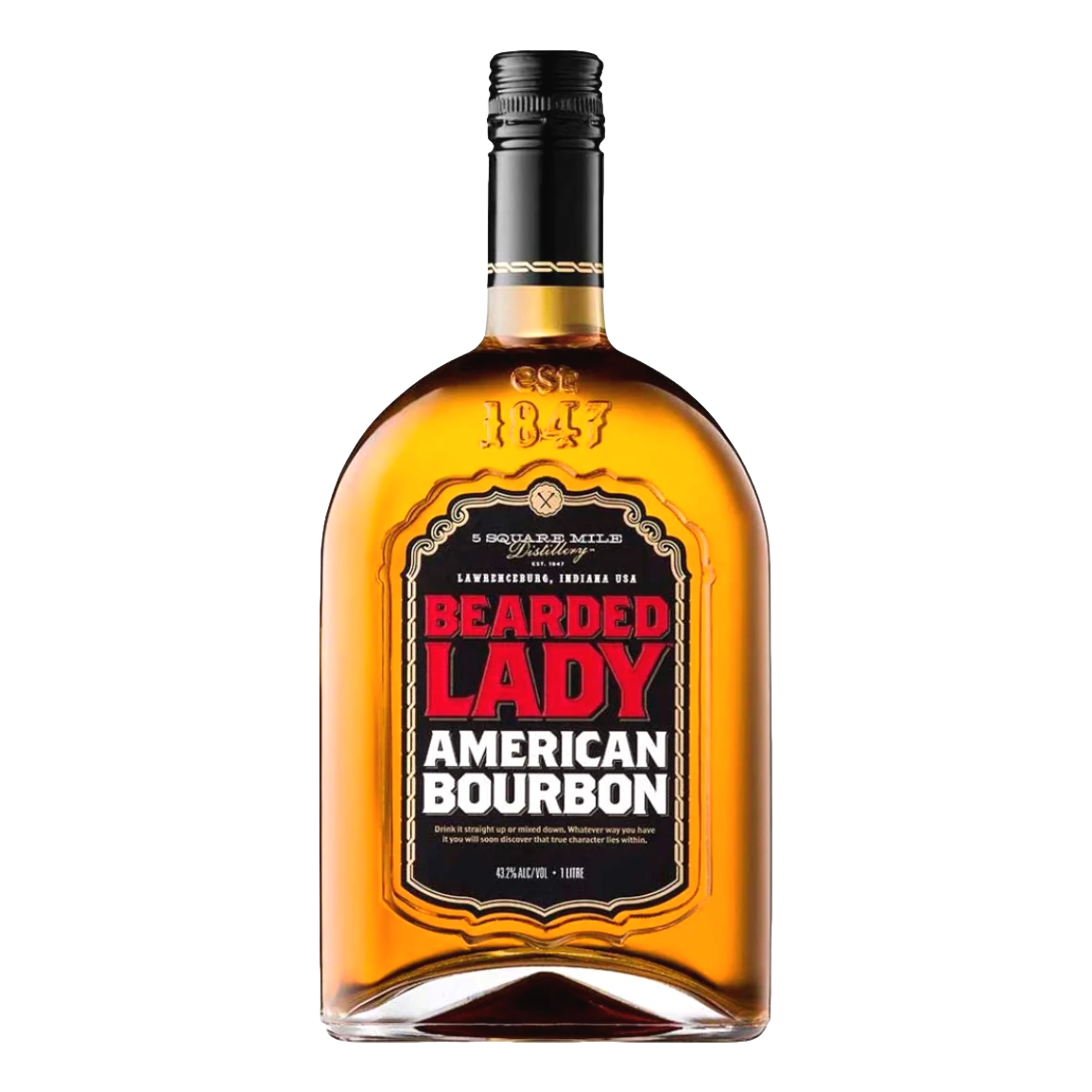 Bearded Lady American Bourbon Whiskey 700ml
