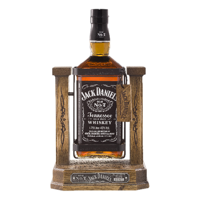 Jack Daniel's Old No.7 Tennessee Whiskey 1.75L Wooden Cradle