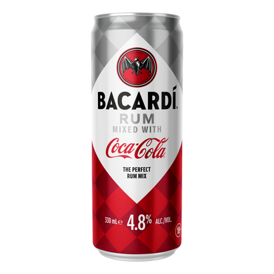 Bacardi Superior Rum & Coca-Cola 330ml Can Case of 24
