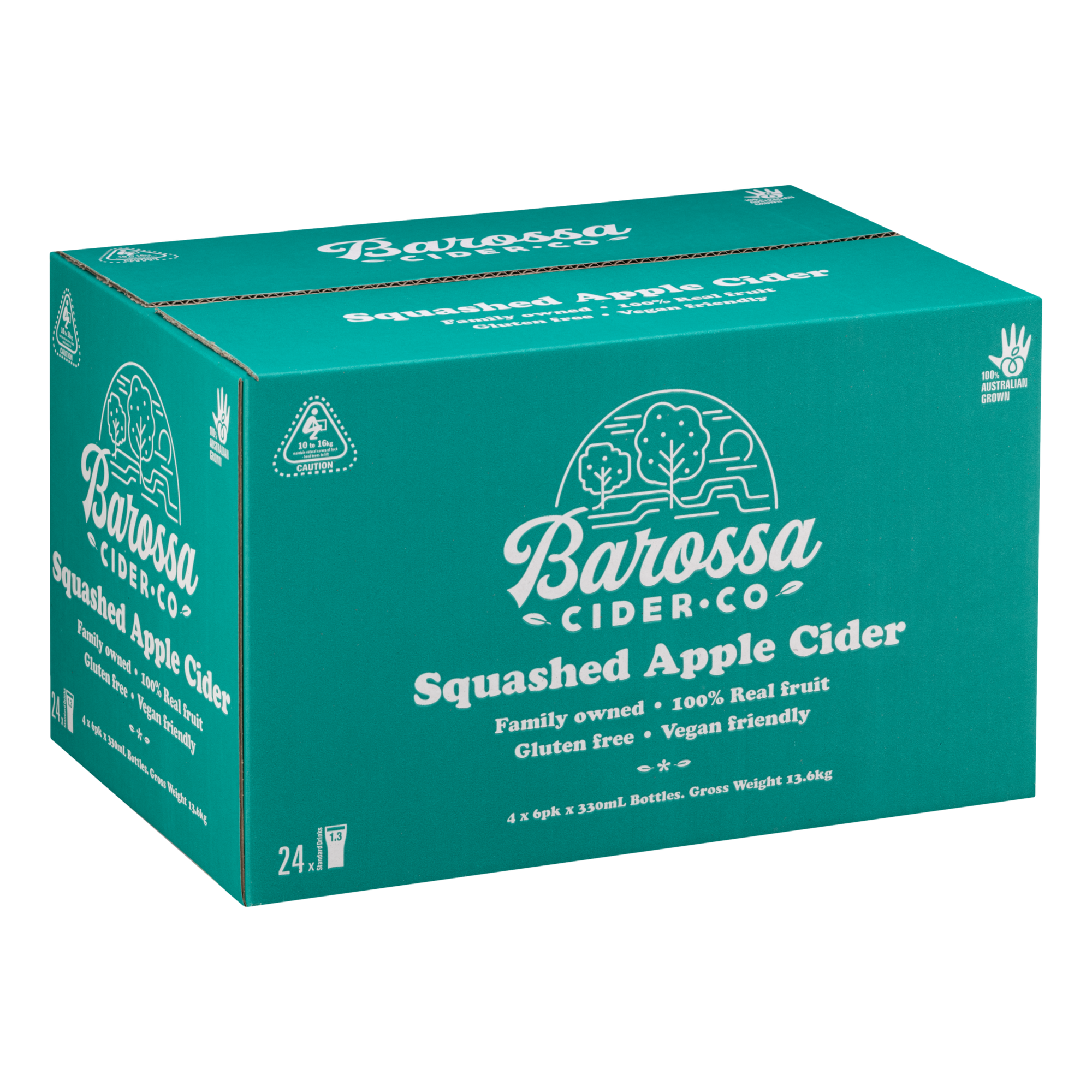 Barossa Cider Co. Squashed Apple Cider 330ml Bottle Case of 24