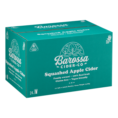 Barossa Cider Co. Squashed Apple Cider 330ml Bottle Case of 24