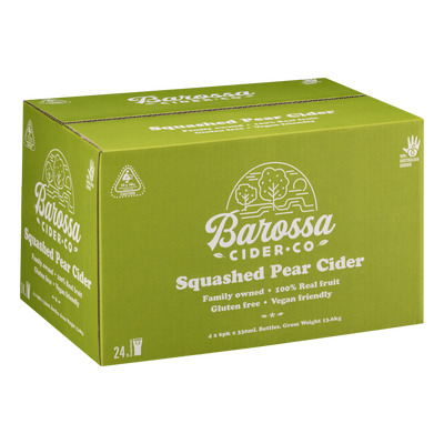 Barossa Cider Co. Squashed Pear Cider 330ml Bottle Case of 24