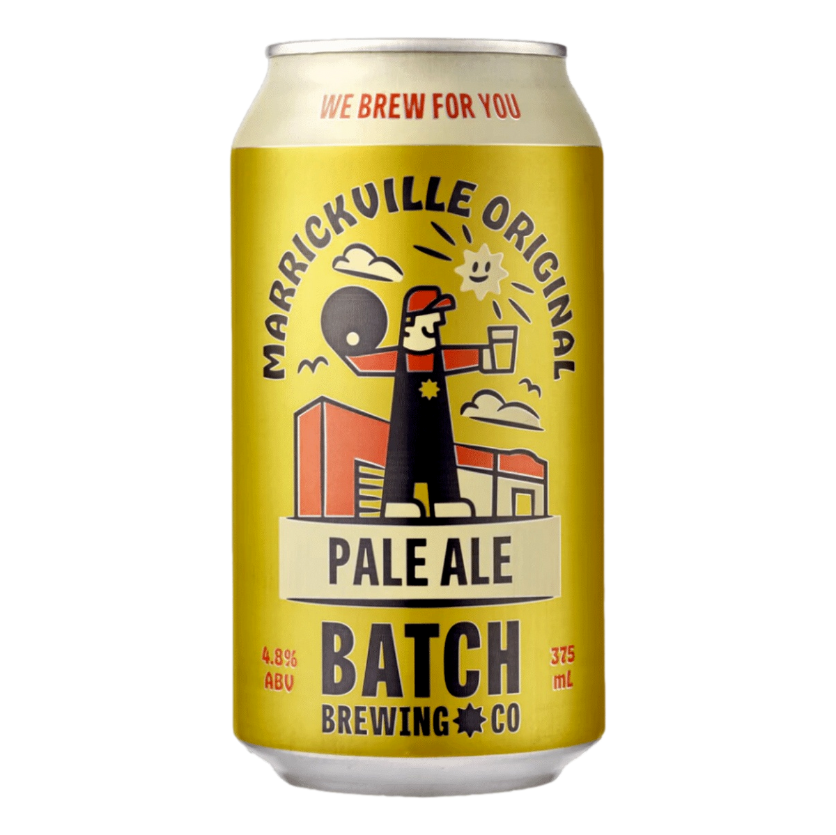 Batch Brewing Marrickville Original Pale Ale 375ml Can 4 Pack