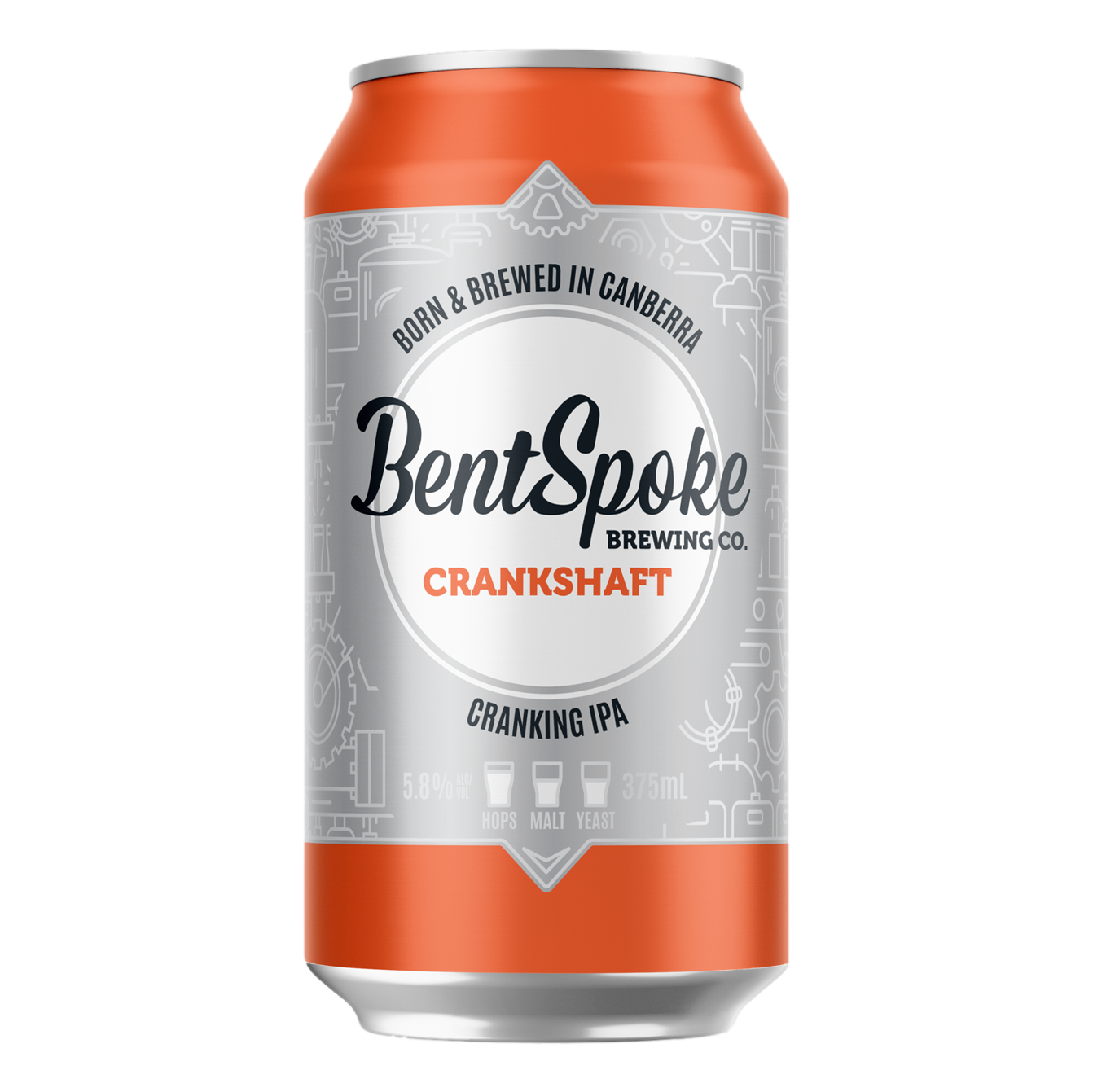 BentSpoke Crankshaft IPA 375ml Can Single - Camperdown Cellars