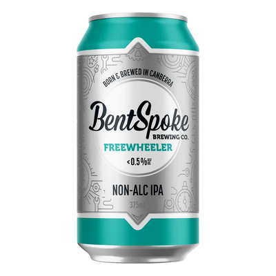 BentSpoke Freewheeler Non Alcohlic IPA 375ml Can 4 Pack - Camperdown Cellars