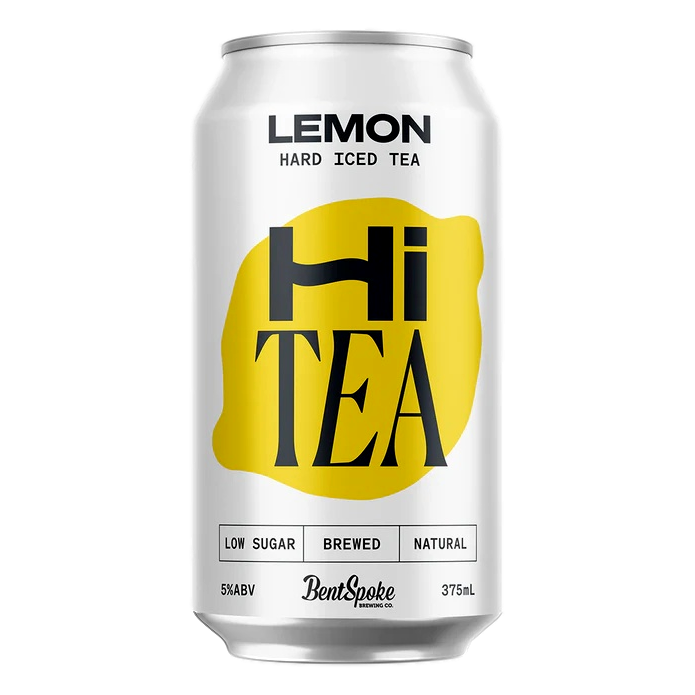 BentSpoke Hi Tea Lemon Hard Iced Tea 5% 375ml Can Case of 16 - Camperdown Cellars