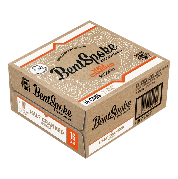 BentSpoke Half Cranked Session IPA 3.2% 375ml Can  Case of 16 - Camperdown Cellars